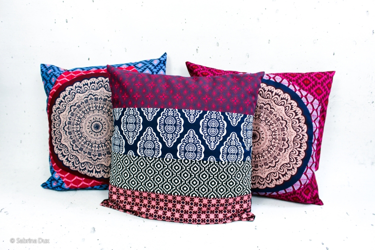 Canvas Swafing -  Pillow Party 2023 - Bunt-Bordeaux - by Jolijou - Panel